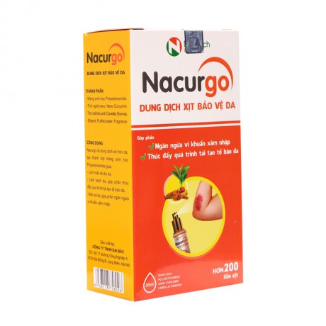 [GIÁ GỐC] NACURGO 30ML DUNG DỊCH LÀM LÀNH VẾT THƯƠNG HỘP 30ML