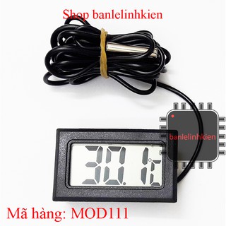 Nhiệt kế điện tử màn hình LCD vỏ đen