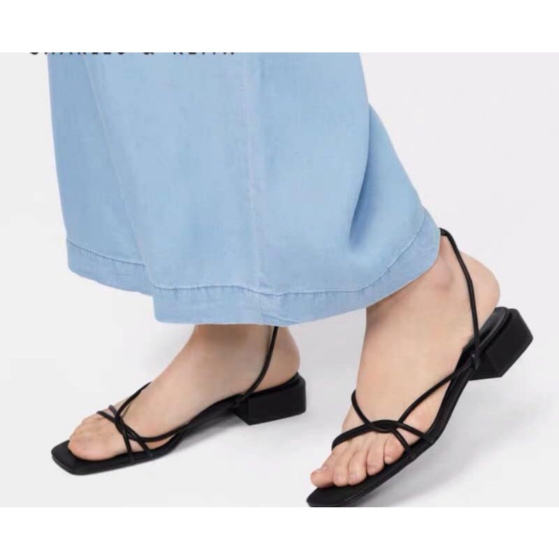 Sandal bigsize dây quấn cột nơ 35-45