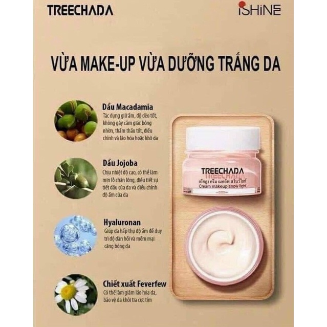 Kem nền make up nâng tone TREE CHADA Thái Lan