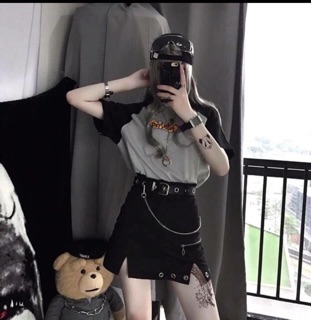 Nịt quần nữ dây xích cá tính