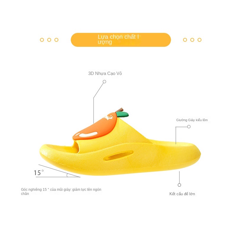 Dép Đi Trong Nhà / Ngoài Trời Họa Tiết Trái Cây Dễ Thương Xinh Xắn Ttc030