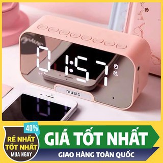 Đồng Hồ Loa G10 Bluetooth Đa năng Mặt Gương Phát nhạc - Đài FM - Báo Thức - Nhiệt Độ trong phòng