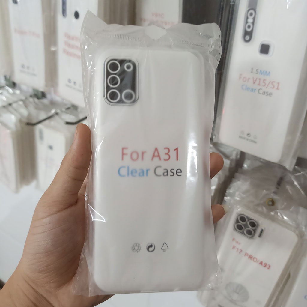 Ốp lưng Samsung A32/ A11/ A31-Chống sốc- Trong suốt- Loại dày lâu ố vàng