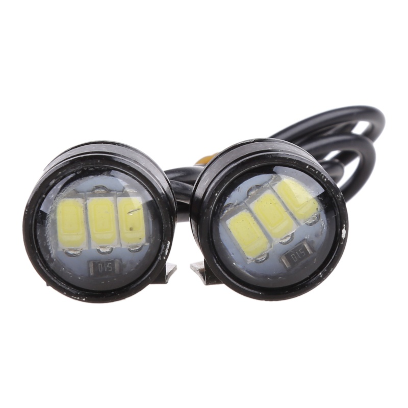 Set 2 Đèn LED Sương Mù 3LED 5W Ánh Sáng Trắng Hổ Phách Dành Cho Xe Mô Tô