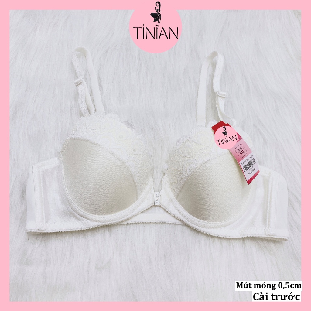 Áo lót bigsize cài trước đệm mỏng TINIAN có gọng nâng ngực cao cấp Belle