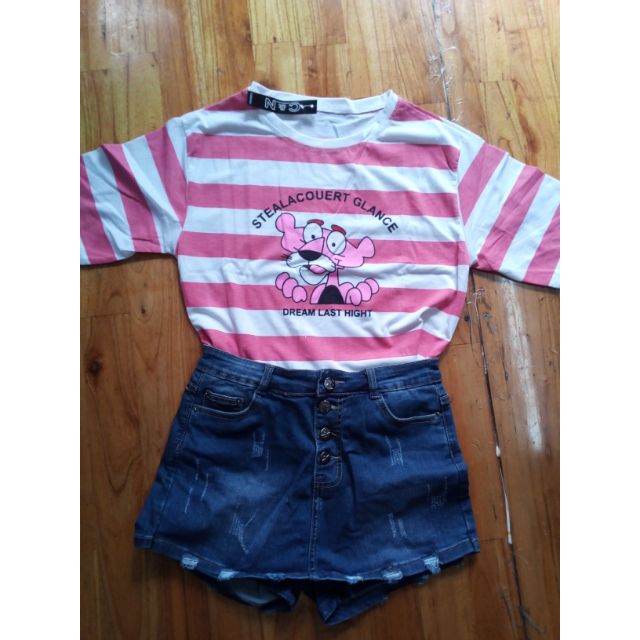 Áo Sọc Báo Hồng