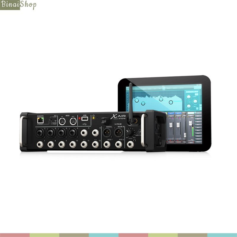 Behringer X Air XR12 - Bàn Trộn Micro Kĩ Thuật Số Cho IPhone, IPad, Máy Tính Bảng