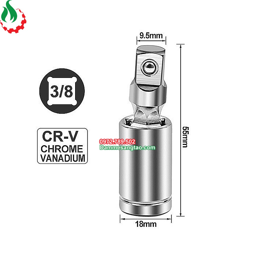 Khớp xoay đa năng lắc léo đầu bulong chuôi bulong