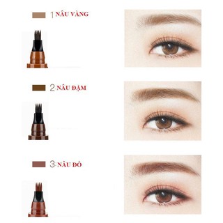 Chì Kẻ Mày Phẩy Sợi, Điêu Khắc 4D Loại Mới, Siêu Tiện Lợi