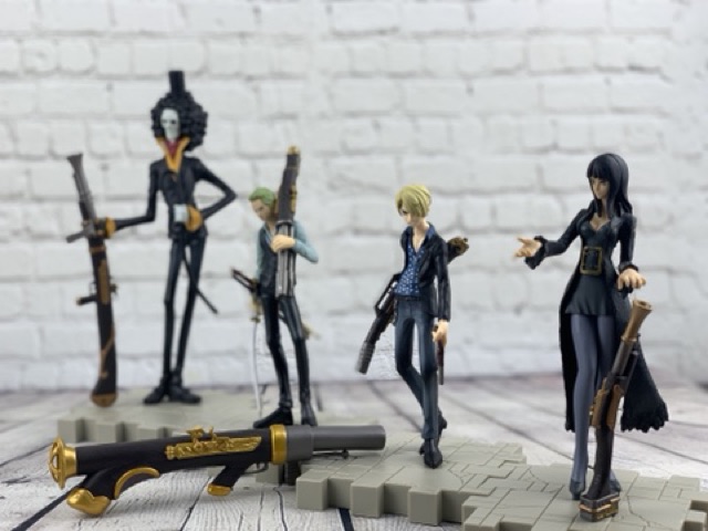 Mô hình - bộ 9 nhân vật Onepiece cầm súng - Figure Onepiece