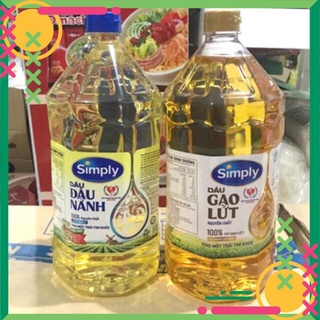 Dầu Ăn Simply 2L Đậu Nành/ Dầu Gạo Lứt 2L
