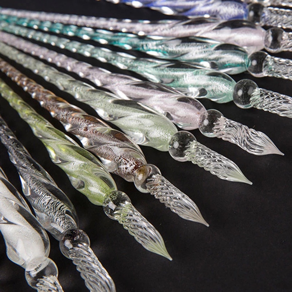 Bút Mực Viết Thư Pháp Bằng Kính 0.7mm Phong Cách Vintage