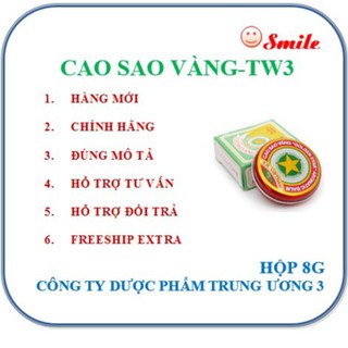 Combo 5 Cao Sao Vàng hộp 8g- Dược phẩm Trung Ương 3