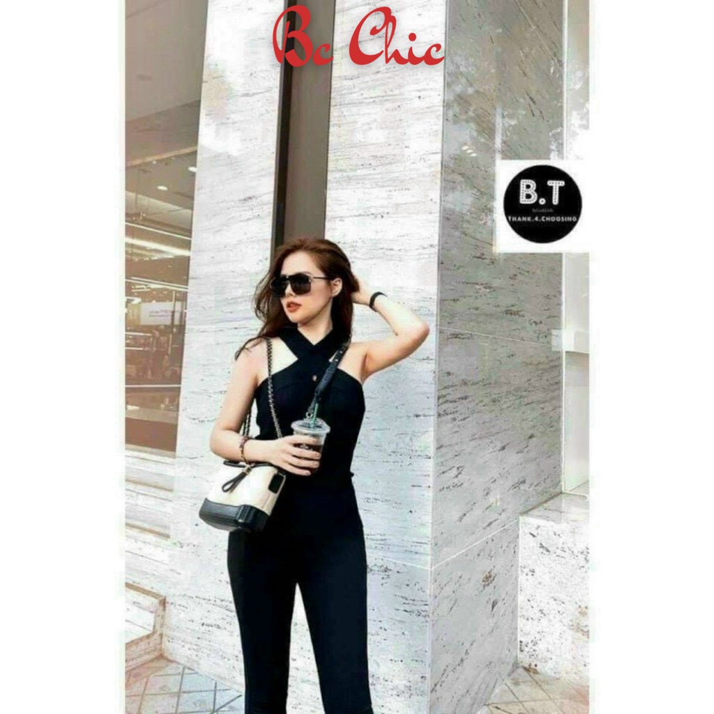 Áo Hai Dây Nữ , Áo Thun Hai Dây kiểu cổ yếm chéo dây điệu đà gợi cảm mã Bra B617 BC_CHIC LINGERIE