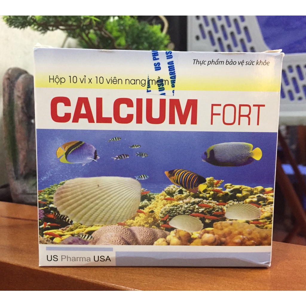 VIÊN UỐNG CALCIUM FORT Hộp 100 viên bổ sung calci, D3, E, DHA, EPA