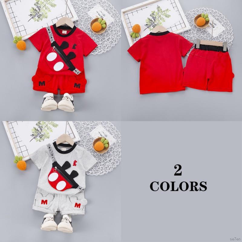 Set Áo Quần Hình Túi Đeo Chéo Thời Trang Cho Bé Trai