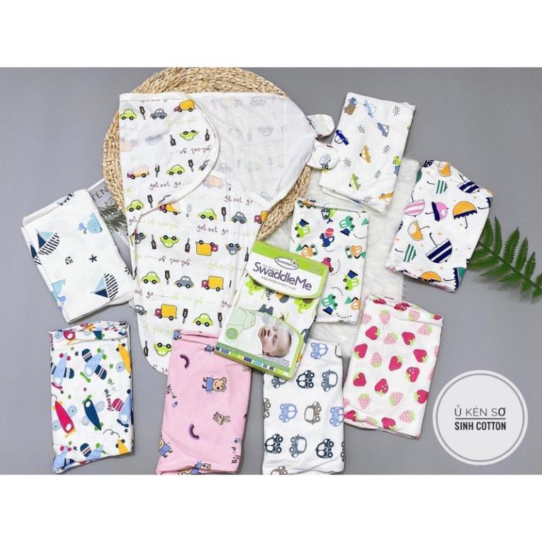 Ủ kén sơ sinh100% cotton Swaddle Summer cho bé