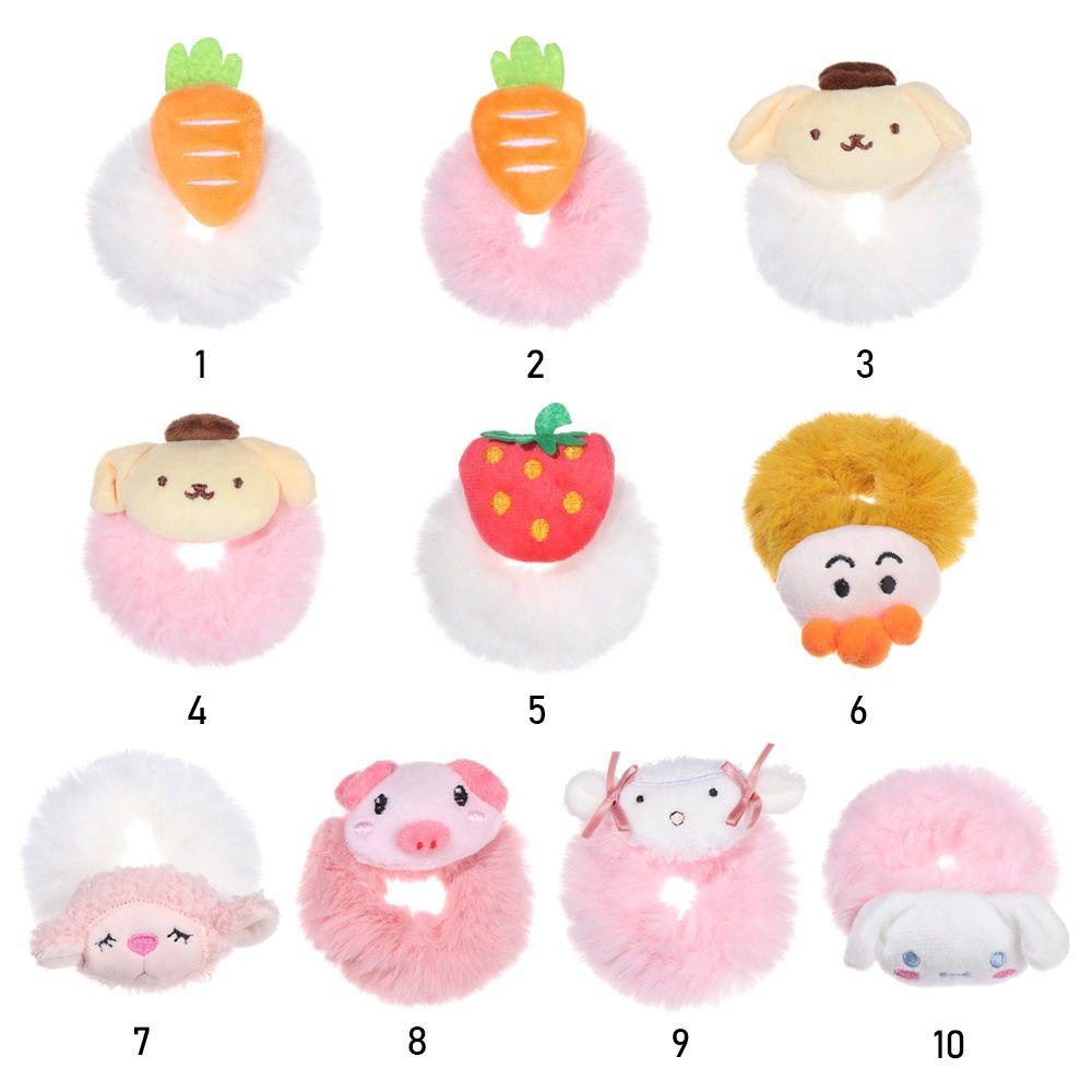 ZAIJIE24 Dây Cột Tóc Lông Nhung Dễ Thương Xinh Xắn