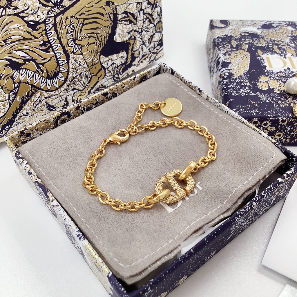 Dây Chuyền/Vòng Cổ/Nhẫn Họa Tiết Dior Thời Trang Thanh Lịch Đáng Yêu Thanh Lịch