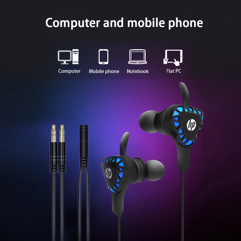 Tai nghe Gaming Hp H150, mic kép cực nét, chân cắm 3.5mm, dùng cho điện thoại, PC chơi PUBG