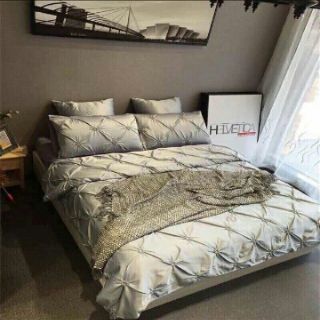 Bộ vỏ chăn ga gối Lụa Nhúm hàng nhập cao cấp