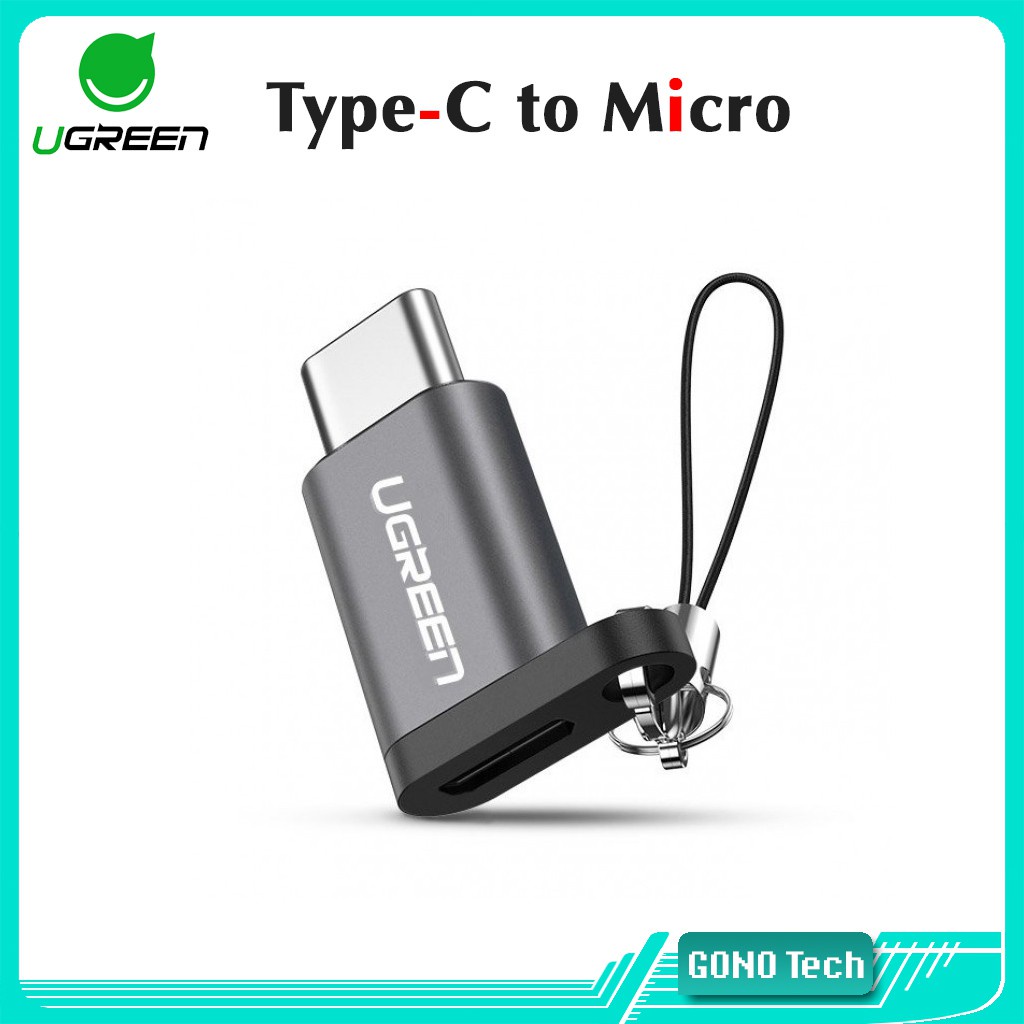 Đầu chuyển đổi Micro USB sang USB type C có hỗ trợ OTG UGREEN US278 50551