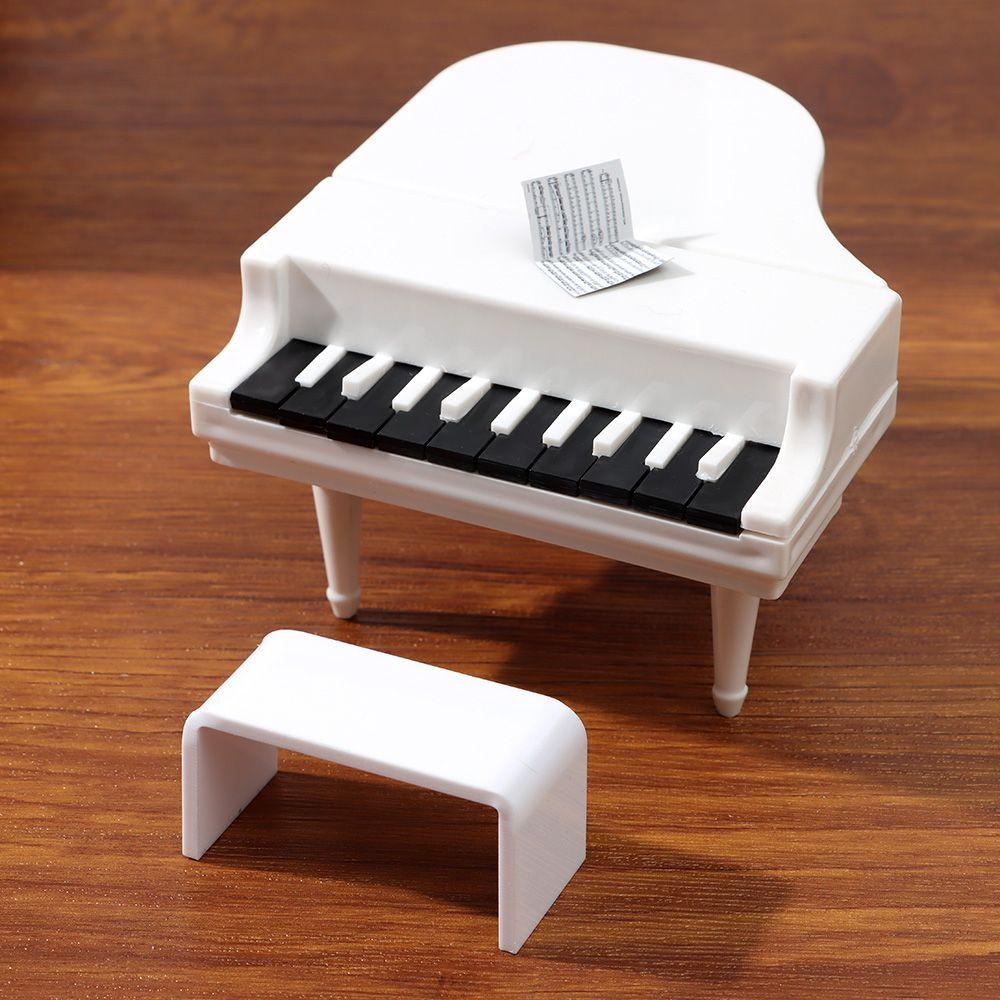 Mô Hình Đàn Piano Trắng Đen Trang Trí Nhà Búp Bê