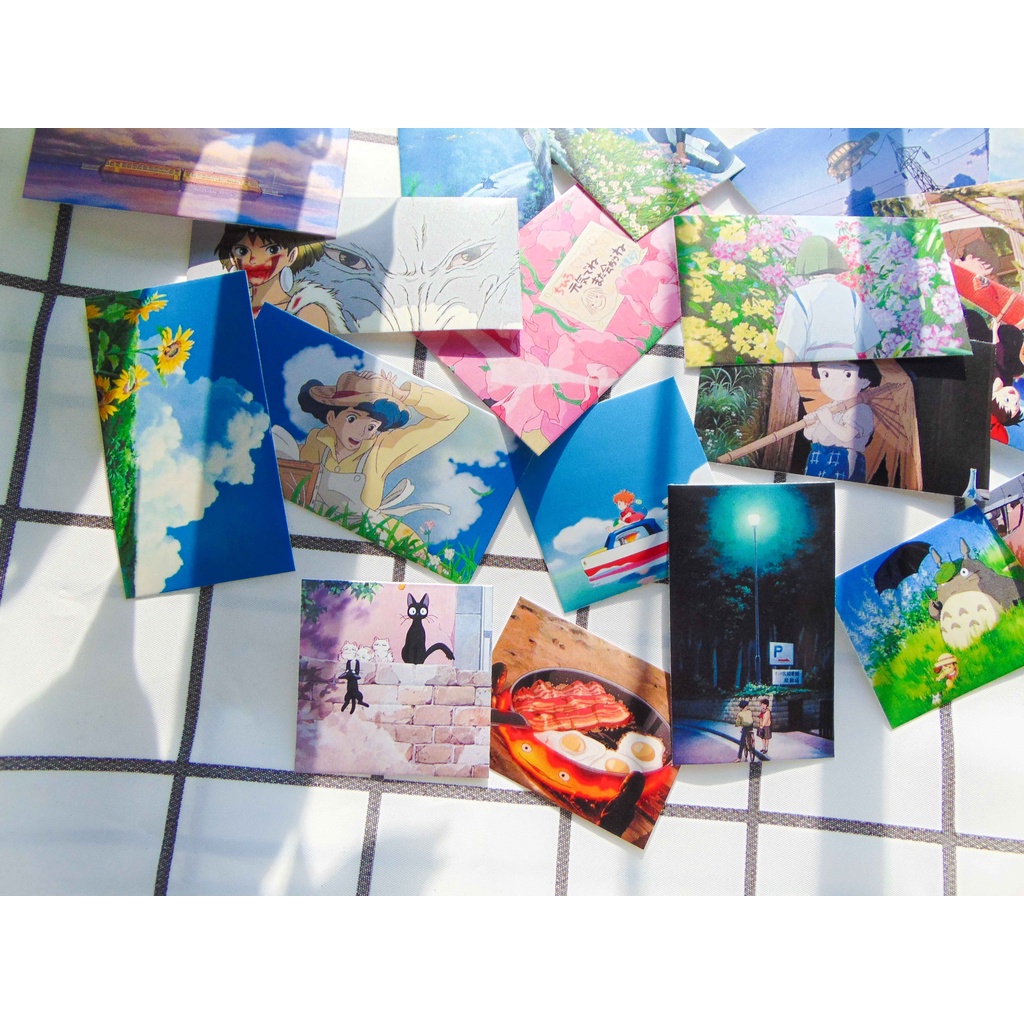 Hình dán trang trí ghibli studio size 3-5cm
