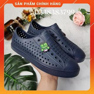 [FULL HỘP] Giày nhựa đi mưa Native - Chất liệu nhựa xốp siêu nhẹ, không thấm nước - Màu full Xanh navy