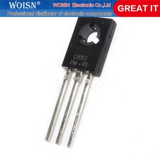 Bộ 20 linh kiện bán dẫn ống ba cực NPN D882 2SD882 3A/40V TO-126 