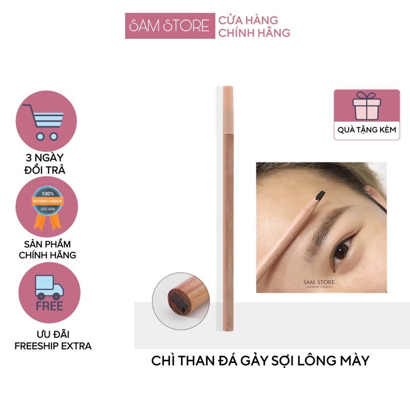 Chì kẻ mày lõi cứng gảy sợi lông mày chống thấm nước dùng trong phun xăm, make up chuyên nghiệp