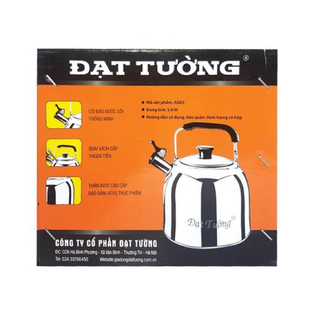 Ấm ga kiểu Thái 5L Đạt Tường AG-03