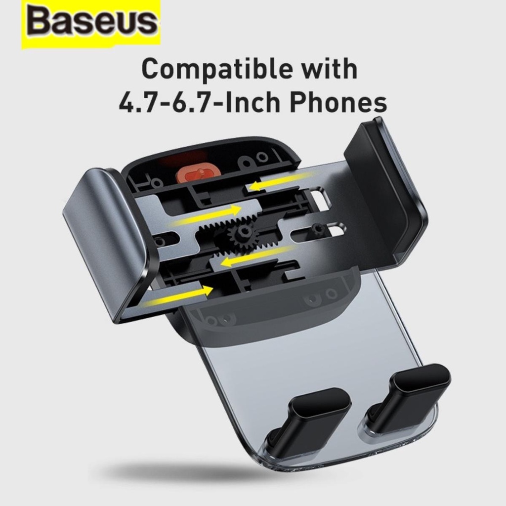 Đế giữ điện thoại trên ô tô Baseus gắn taplo và cửa gió điều hòa cho iPhone Samsung Xiaomi - LVG002