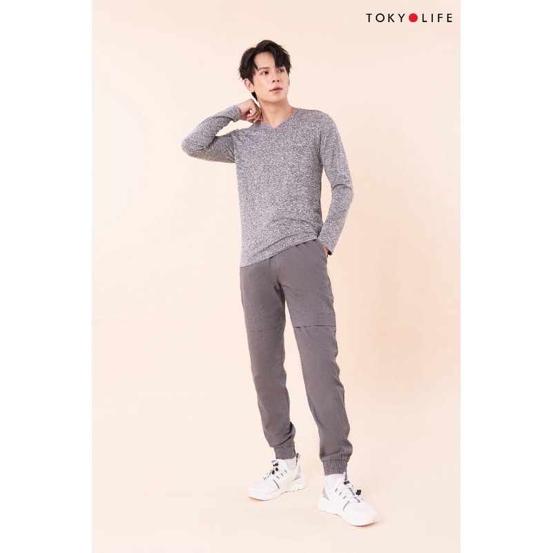 Áo giữ nhiệt mặc thu đông WM Original Nam cổ tim, chất cotton mềm mịn co giãn 4 chiều TOKYOLIFE G7SMT017L/ G7SMT017J