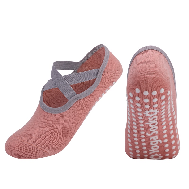 Vớ Cotton Tập Yoga / Múa Bale Chống Trượt Khô Nhanh Bằng Silicone Cho Nữ