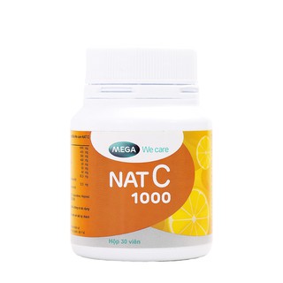 Viên bổ sung Vitamin C Nat C 1000 (30 viên/lọ)