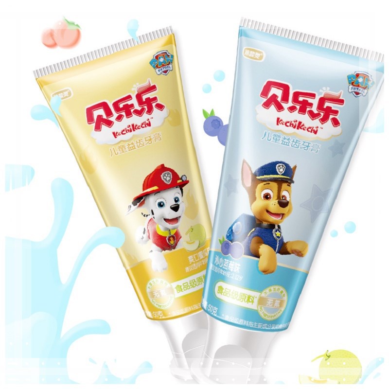 Kem đánh răng Paw Patrol hương trái cây không chứa mùi cho bé 50g