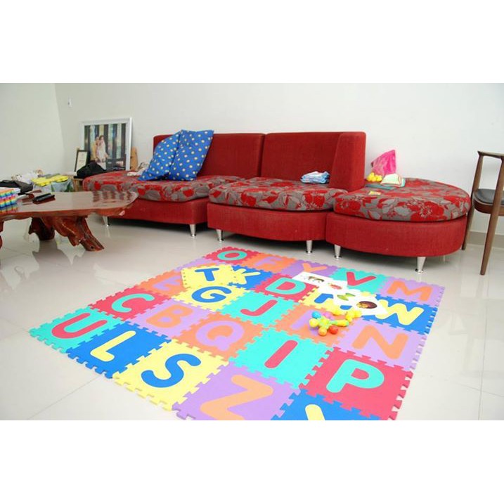 THẢM XỐP CAO CẤP CHO BÉ SMILE PUZZLE - CHỮ CÁI - KHÔNG MÙI - TIÊU CHUẨN CHÂU ÂU