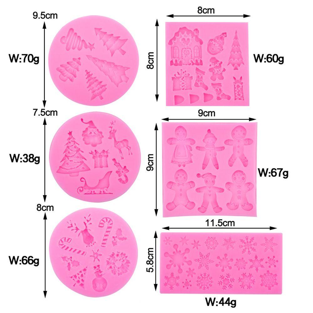 YOLA Khuôn Silicone Tạo Hình Cây Thông Noel / Người Tuyết 3D Độc Đáo