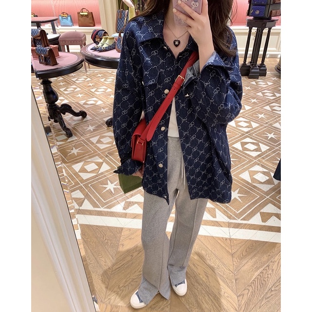 ÁO khoác Jean Xanh Đậm QUẢNG CHÂU CAO CẤP