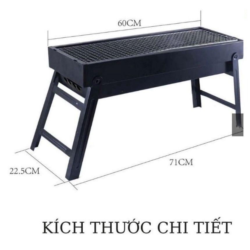 Bếp Nướng BBQ Than Hoa Dài Mang Theo Du Lịch Cắm Trại Dã Ngoại - Gia Dụng SAPOO