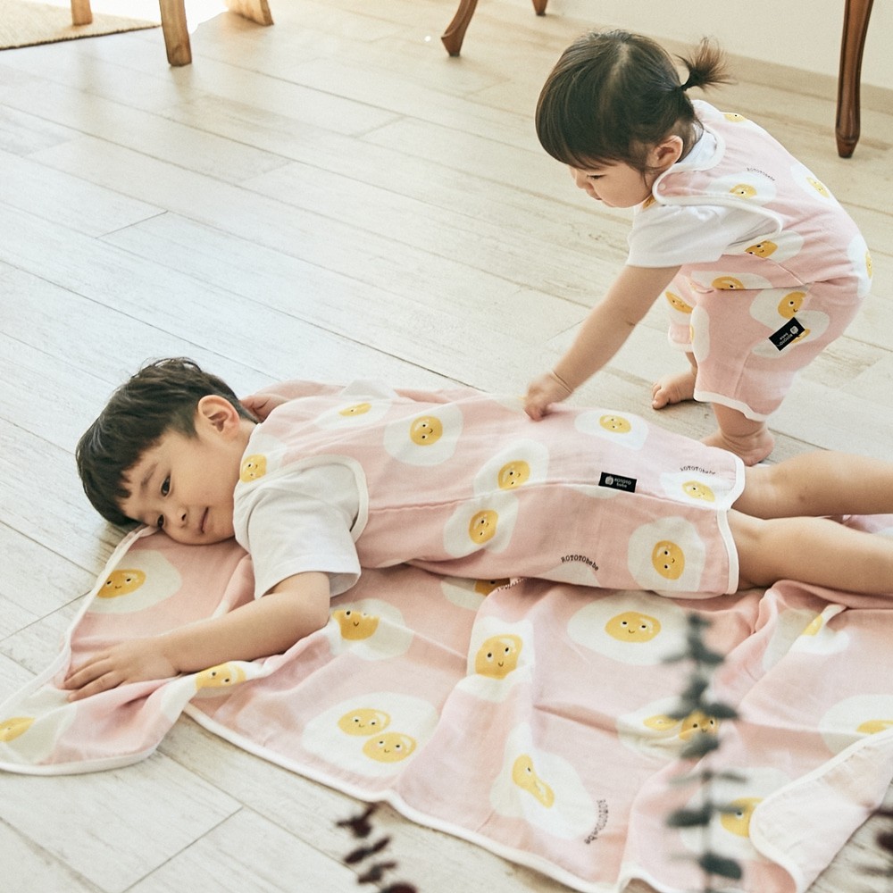 Chăn xô 2 lớp Rototo Bebe nhập khẩu Hàn Quốc mềm mịn thoáng mát KT 90x120cm