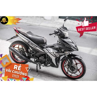 Tem trùm exciter 150 y15zr mx king đen bạc hot nhất