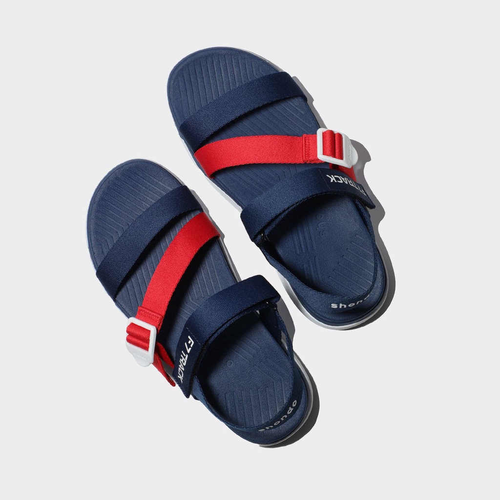 [Mua Kèm Áo Thun 0Đ] Giày Sandals SHONDO F7 Chính Hãng - F7T0036 Track xanh Navy đế trắng