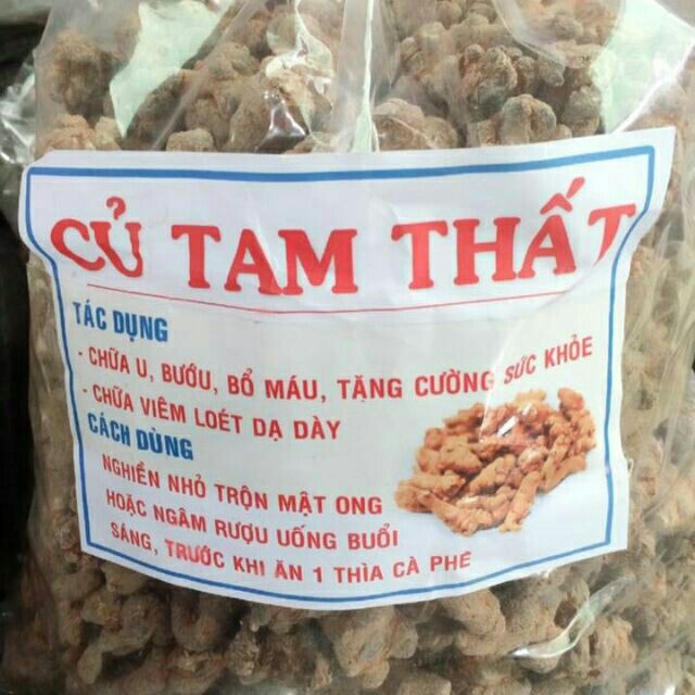 Củ Tam Thất Bắc Khô 100Gram ❤️FREESHIP❤️ / Củ Tam Thất Bắc Khô Size 5 Củ/ Lạng [LÂU NĂM] Giá Tốt