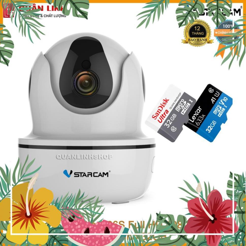 Camera Wifi IP Vstarcam C26s Full HD 1080P kèm thẻ 32GB