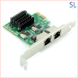Ubit RJ45 x 2 Gigabit LAN Gigabit Ethernet PCI Express PCI-E Network Controller Card LAN Adapter PC