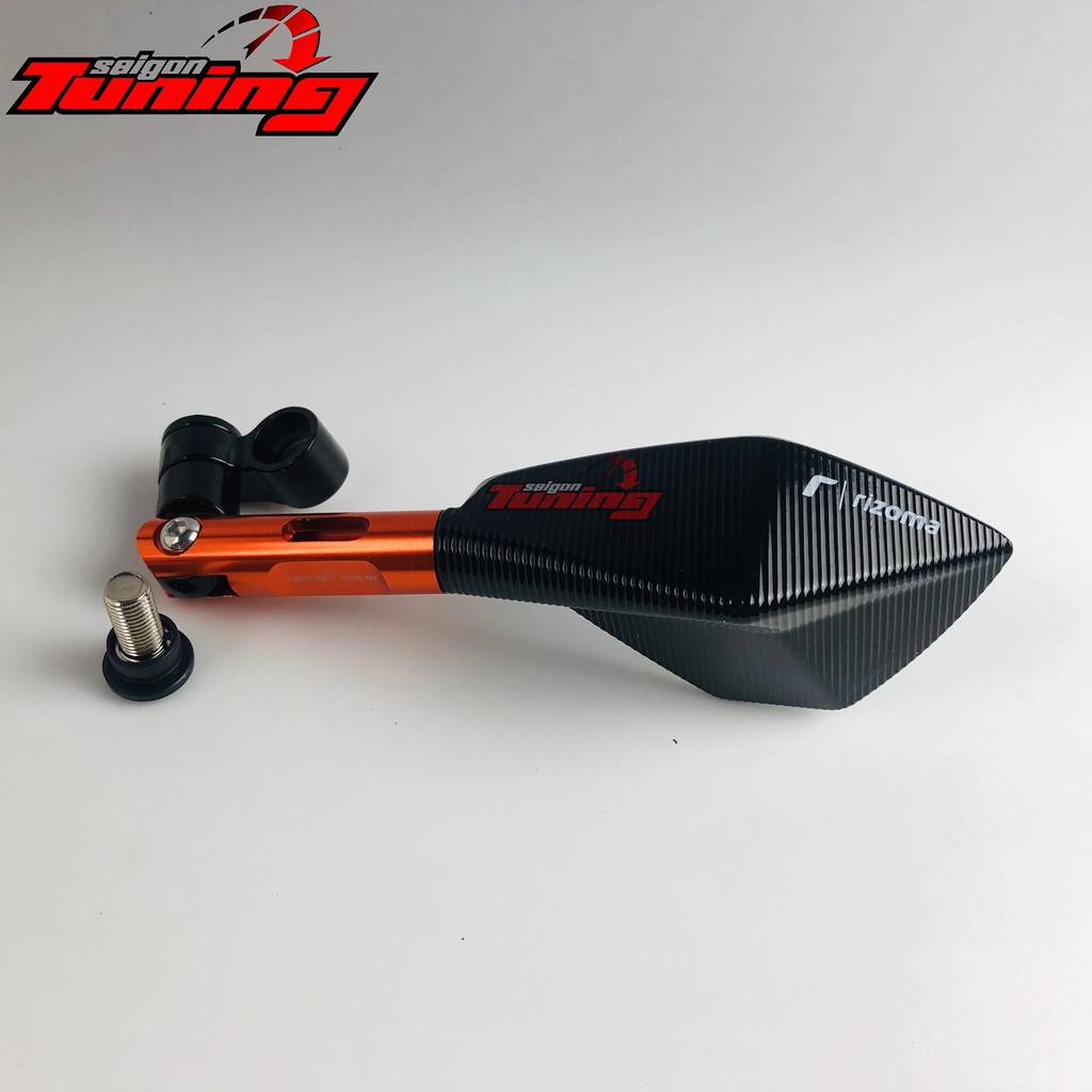 Kính chiếu hậu RIZOMA 5 cạnh- MÀU CAM