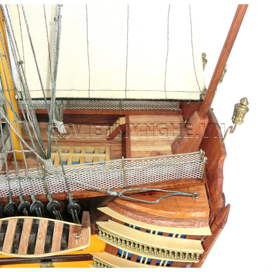 Mô Hình Thuyền Gỗ Chiến Cổ HMS Victory (Thân 80cm - Gỗ Sơn)